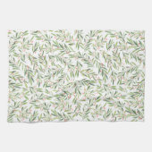 Weihnachten und Berries Geschirrtuch (Horizontal)