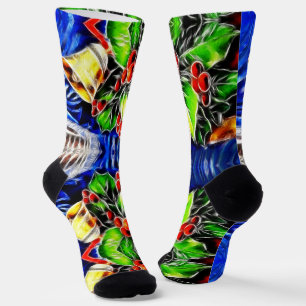 Weihnachten und Berries Socken