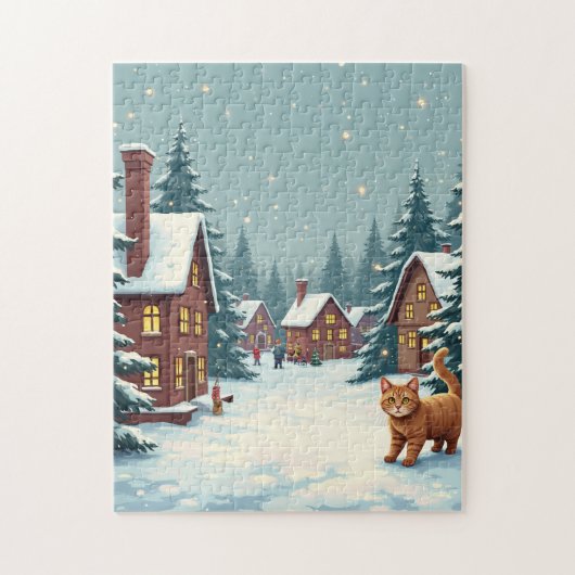 Weihnachten und Cat Puzzle (Vertikal)