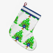 Weihnachten und Chanukka Großer Weihnachtsstrumpf (Vorderansicht (hängend))