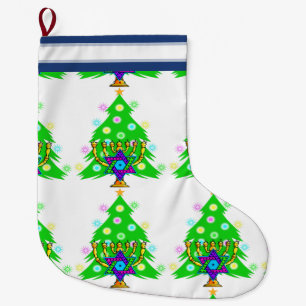 Weihnachten und Chanukka Großer Weihnachtsstrumpf