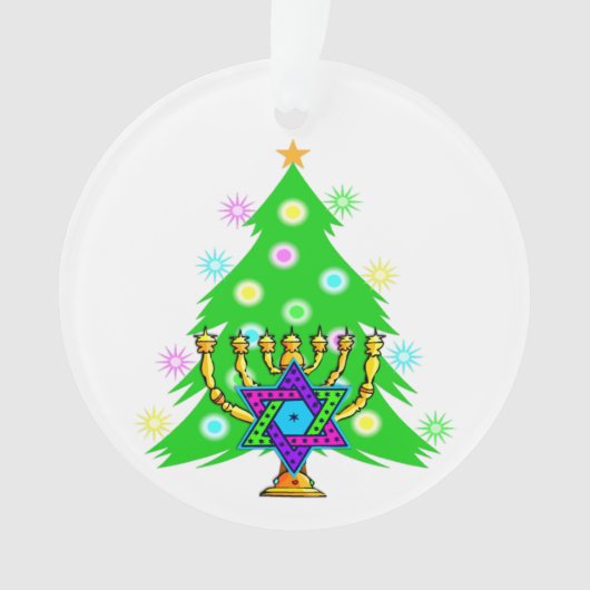 Weihnachten und Chanukka Ornament (Vorderseite)