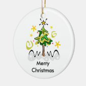 Weihnachten und Chanukka zwischen Keramikornament (Links)