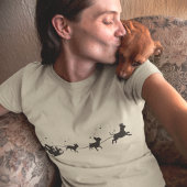 Weihnachten und Chihuahua-Schatten T-Shirt
