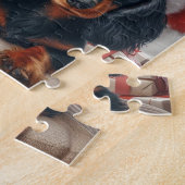 Weihnachten und Dackel Puzzle (Seite)