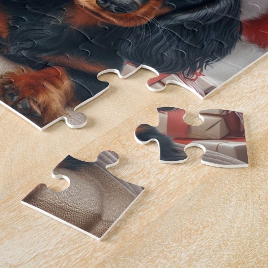 Weihnachten und Dackel Puzzle (Seite)