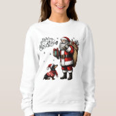 Weihnachten und Dackel Sweatshirt (Vorderseite)