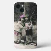 Weihnachten und die besten Freunde des Skis Case-Mate iPhone Hülle (Rückseite)