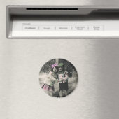 Weihnachten und die besten Freunde des Skis Magnet (In Situ (Geschirrspüler))