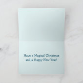 Weihnachten und Einhorn im Wald Magische Weihnacht (Innenseite)