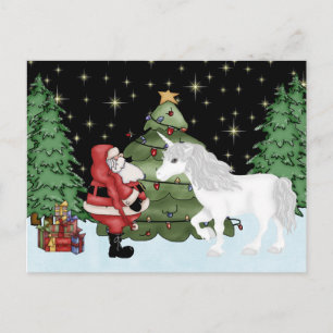 Weihnachten und Einhorn Magischer Weihnachtsfeiert