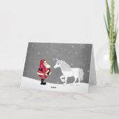 Weihnachten und Einhorn Magisches Weihnachtsfest - (Rückseite)