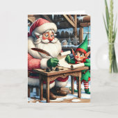 Weihnachten und Elfen im Nordpol (Vorderseite)