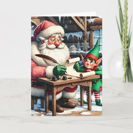 Weihnachten und Elfen im Nordpol (Vorderseite)