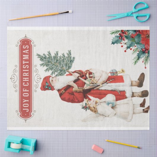 Weihnachten und Engel-Dekoupage Seidenpapier (Basteln)