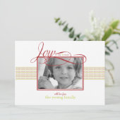 Weihnachten- und Feiertagsfotokarte Feiertagskarte (Stehend Vorderseite)