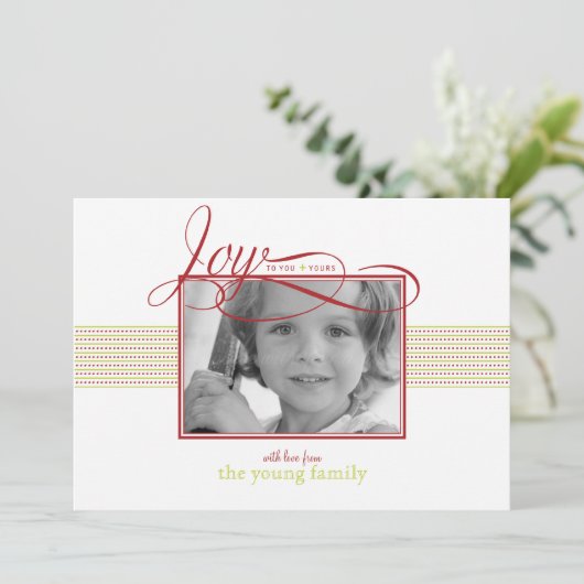 Weihnachten- und Feiertagsfotokarte Feiertagskarte (Stehend Vorderseite)