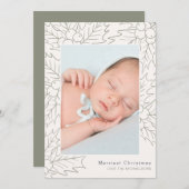 Weihnachten und Foto von Holly und Berries Creme a (Vorne/Hinten)