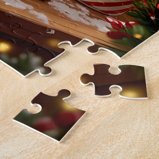 Weihnachten und Frau Claus backen Kekse Puzzle (Seite)