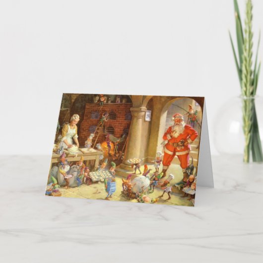 Weihnachten und Frau Claus backen Weihnachtskekse (Vorderseite)