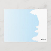 Weihnachten und Freunde mit klassischen Händen Postkarte (Rückseite)