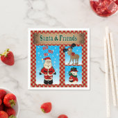 Weihnachten und Freunde Serviette (Beispiel)