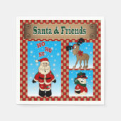 Weihnachten und Freunde Serviette (Vorderseite)
