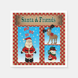 Weihnachten und Freunde Serviette