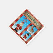 Weihnachten und Freunde Serviette (Ecke)