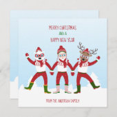 Weihnachten und Freunde Weihnachtskarte (Vorne/Hinten)