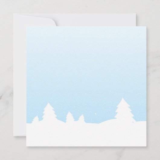 Weihnachten und Freunde Weihnachtskarte (Rückseite)