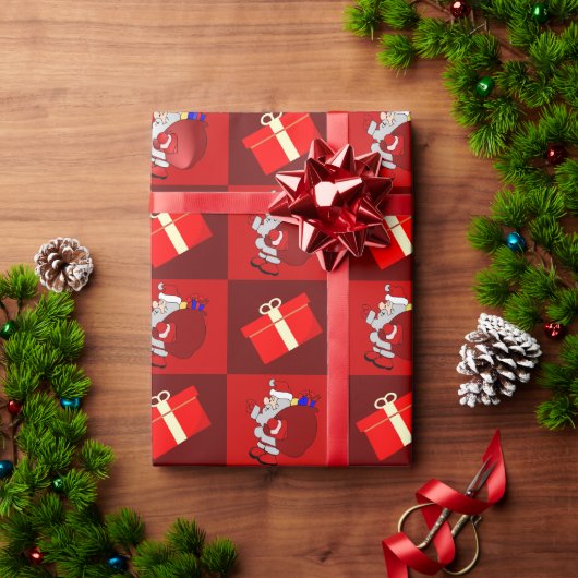 Weihnachten und Geschenkboxen Geschenkpapier (Feiertagsgeschenk)