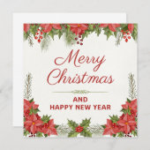 Weihnachten und Glück im neuen Jahr (Vorne/Hinten)