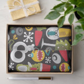 Weihnachten und glückliches Neues Jahr Seidenpapier (Geschenk)