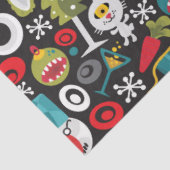 Weihnachten und glückliches Neues Jahr Seidenpapier (Ausschnitt)