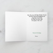 Weihnachten und Golf Spirit Grußkarte (Innenseite)