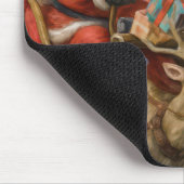 Weihnachten- und Halloween-Kollision in der Luft Mousepad (Ecke)