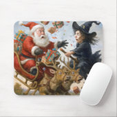 Weihnachten- und Halloween-Kollision in der Luft Mousepad (Mit Mouse)