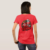 Weihnachten und Halloween-T-Shirt T-Shirt (Schwarz voll)