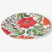 Weihnachten und Handgestrichen Pappteller (Schrägansicht)