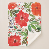 Weihnachten und Handgestrichen Sherpadecke (Vorderseite)