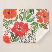 Weihnachten und Handgestrichen Sherpadecke (Vorderseite (Horizontal))