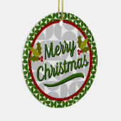 Weihnachten und Hanukka Keramik Ornament (Rechts)