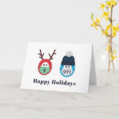 Weihnachten und Hanukkah-Feiertag mit humorvollen Karte (Gelbe Blume)