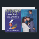 Weihnachten und Hanukkah Foto Template Wünsche<br><div class="desc">Dieses Design kann in dem Bereich personalisiert werden, der durch das Ändern des Fotos und/oder Textes zur Verfügung gestellt wird. Sie können auch angepasst werden, indem Sie auf Vorlage personalisieren klicken und dann auf die Schaltfläche klicken, um weitere Optionen anzupassen, um die Hintergrundfarbe zu löschen oder zu ändern, Text hinzuzufügen,...</div>