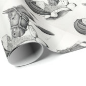Weihnachten und Heiliges Pferd Geschenkpapier (Rolleneckpunkt)