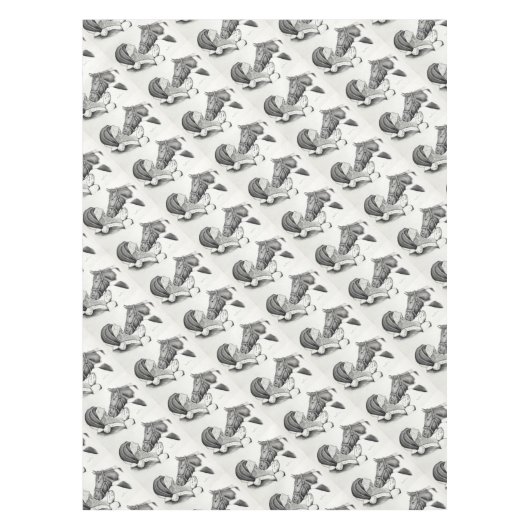 Weihnachten und Heiliges Pferd Tischdecke (Vorderseite)