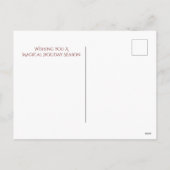 Weihnachten und Herz Vollmond Strand Frohe Weihnac (Rückseite)