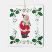 Weihnachten und Holly Weihnachten Keramikornament (Links)