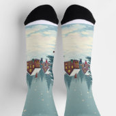 Weihnachten und Katzen Socken (Oben)